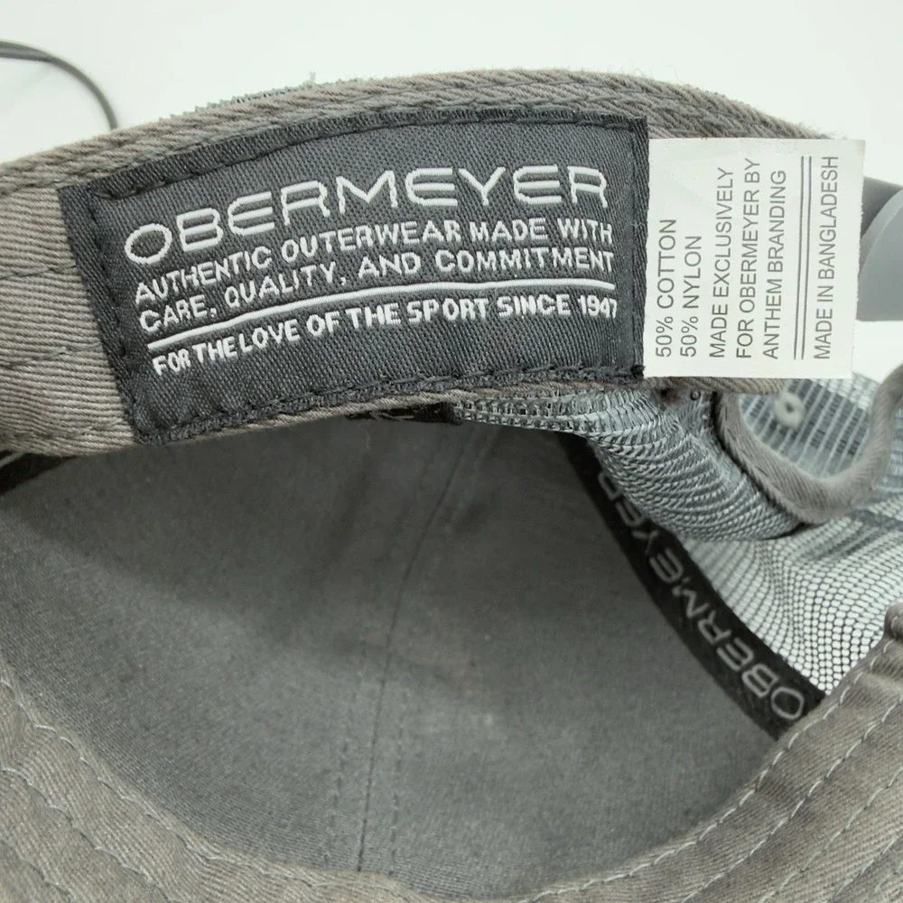 Obermeyer‎ Gray Meshback Baseball Cap Hat Snapback OSFA